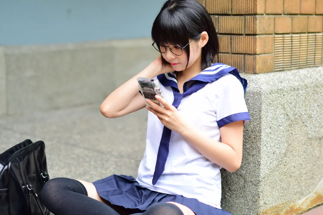 [Mzsock] NO.171 Hailin student uniform street photography#[73P]-55