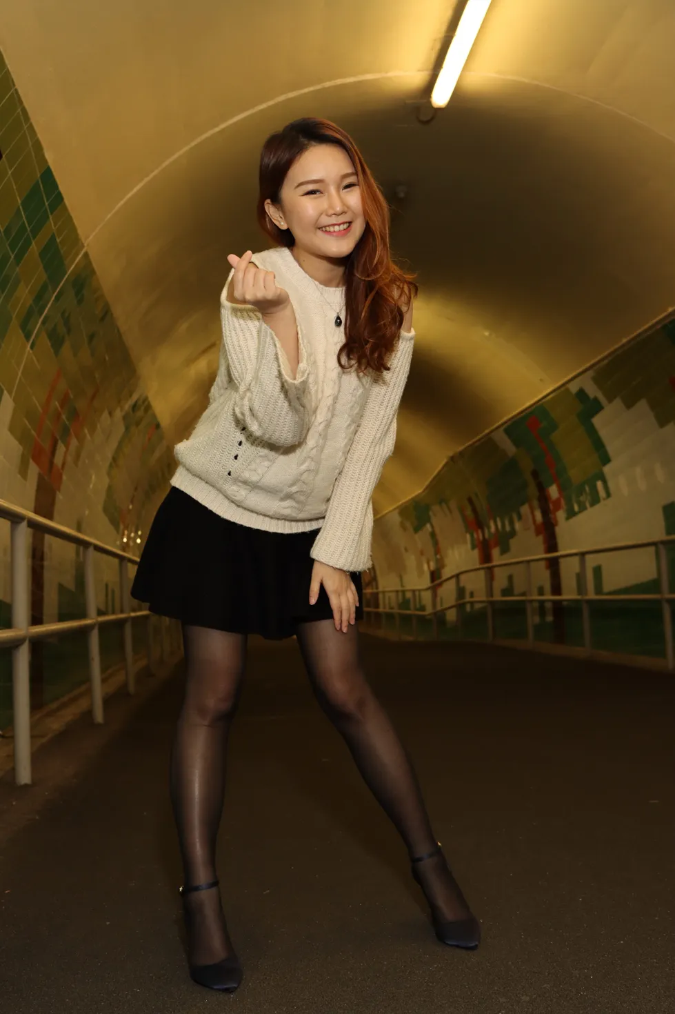 [Mzsock] NO.099 Erika short skirt black silk high heels beautiful legs street photography#[106P]-90