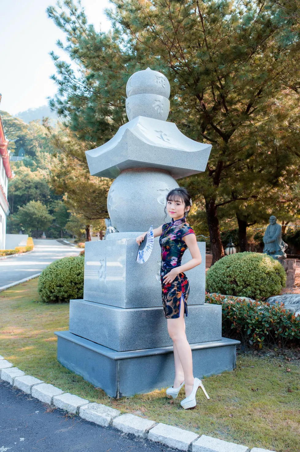 [Mzsock] NO.194 Yu Chen short cheongsam high heels beautiful legs street photography#[105P]-62